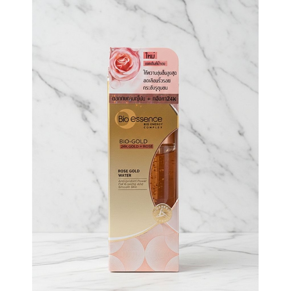 Bio-essence Bio-Gold 24K Rose Gold Water เอสเซนส์น้ำตบกุหลาบทองคำ 30ml