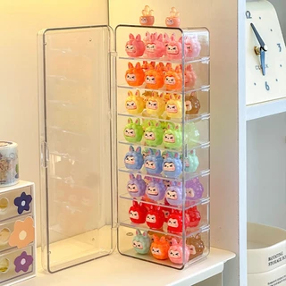 กล่องใส่โมเดล กล่องใส่ของอเนกประสงค์ มินิตุ๊กตาออแก 8 ชั้น กันฝุ่น กันน้ำ และมีความโปร่งใสสูง ฝาครอบ ใช้ง่าย