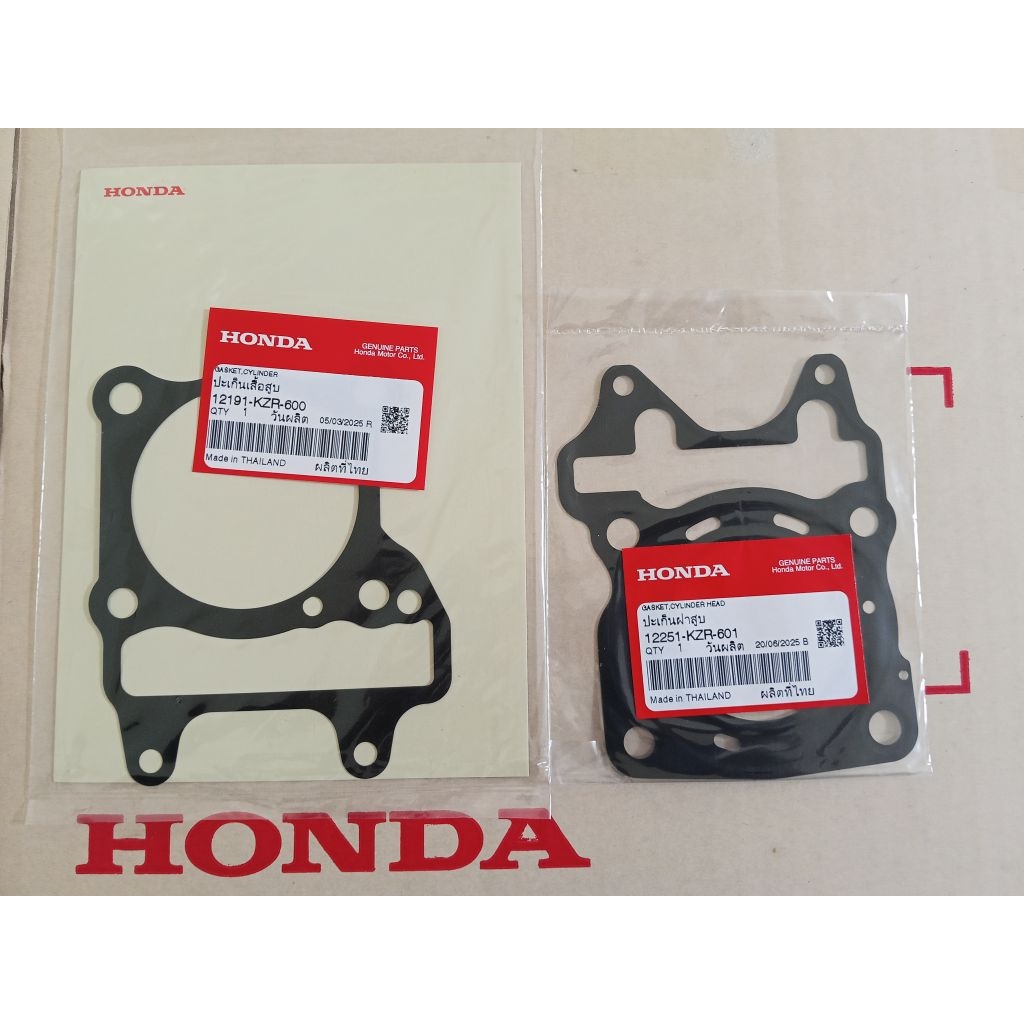 ปะเก็นฝาสูบ ปะเก็นเสื้อสูบ PCX150 ปี2018-2020 แท้ศูนย์HONDA 12251-K78-V01, 12191-KZR-600


