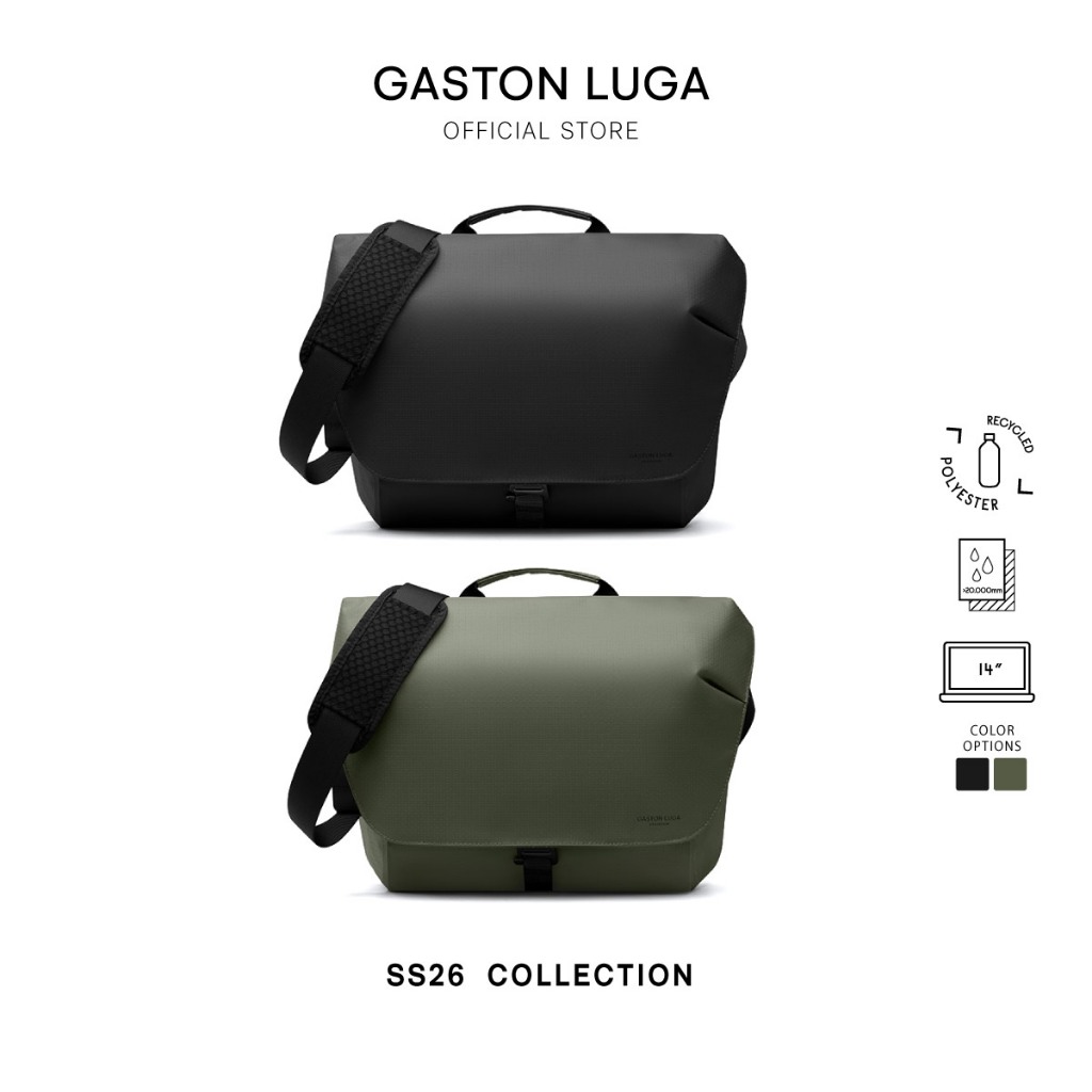 Gaston Luga รุ่น Lightweight Duoseal Messenger 14" กระเป๋าใส่เอกสาร กันน้ำได้