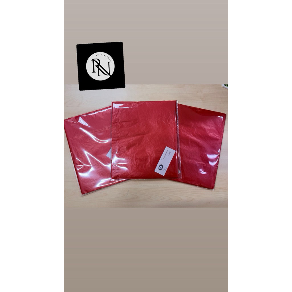 ถุงขยะสีแดงขนาด18x20