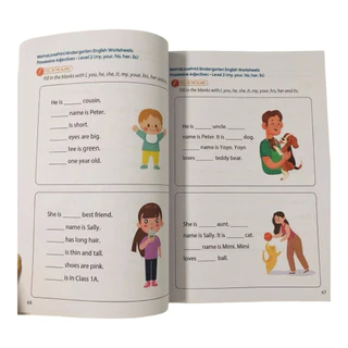 แบบฝึกหัด Grammar Pre primary school study workbook common English grammar แบบฝึกหักวิชาภาษาอังกฤษ แกรมม่า reading