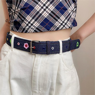 SSSEXY 【เข็มขัด Y2K】สำหรับผู้หญิง ดีไซน์โดพามีน ใส่คูกลายสกอ…