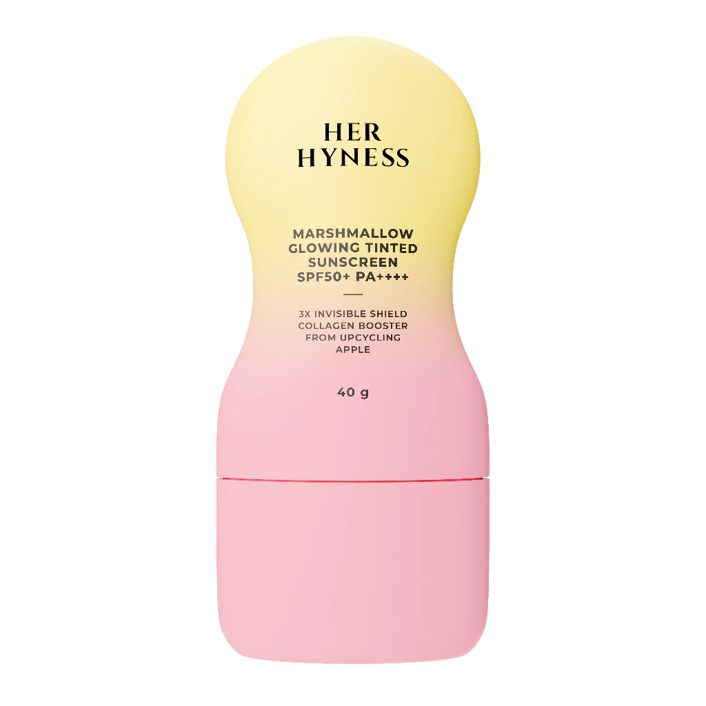 HER HYNESS MARSHMALLOW GLOWING TINTED SUNSCREEN SPF50+ PA++++ 40G กันแดดมาร์ชเมลโลว์ เนื้อทินท์ ไม่กลัวฝุ่น 40 กรัม thumbnail 9