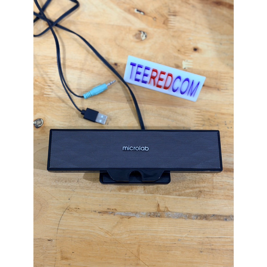 Microlab (B51) ลำโพงคอมพิวเตอร์ B51 ใช้ไฟ USB Input 3.5mm- Black ลำโพงคอม มือ 2 หนีบขอบจอได้ เสียงดั