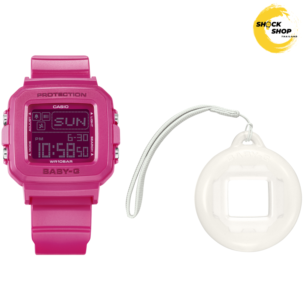 CASIO BABY-G นาฬิกาข้อมือผู้หญิง รุ่น BGD-10K-4D ซีรีส์ BGD-10 วัสดุเรซิ่น สีชมพู เบบี้จี