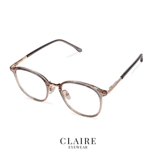 CLAIRE : (MA) แว่นสายตาสั้นรุ่น "MATA" แว่นกรองแสงสีฟ้า กันแดดUV ออกแดดเปลี่ยน "เทาดำ" | Glasses