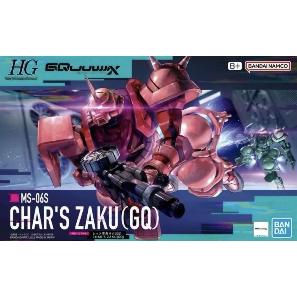 HG 1/144 CHAR'S ZAKU [GQ] GQUuuuuuX