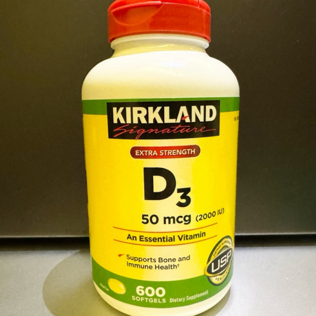 🔥Exp.06/2028🔥Kirkland Extra Strength D3 50 mcg (2000 IU) 600 Softgels