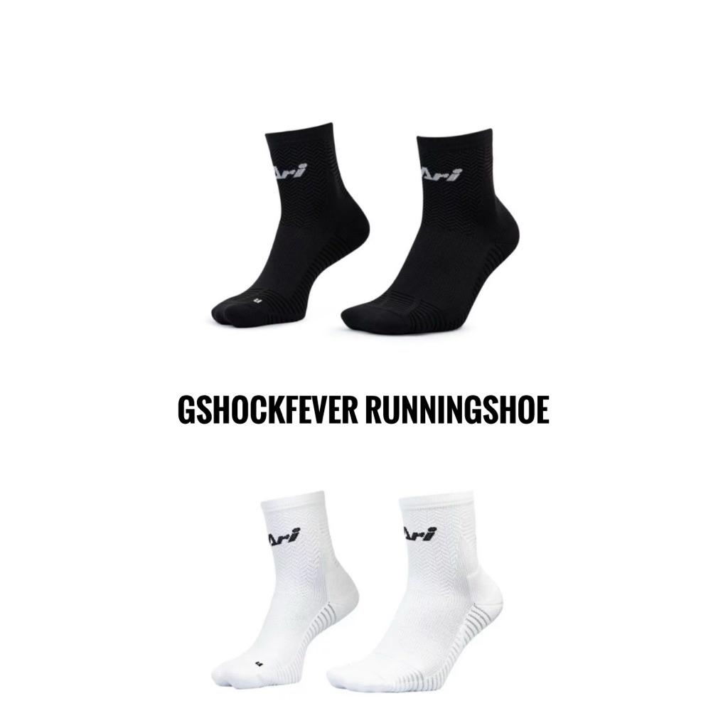 📌ARI TABI QTR RUNNING SOCKS ถุงเท้าวิ่งข้อสูง ARI มี 2 สี สีดำและสีขาว