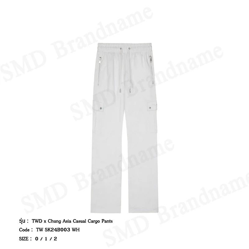 Team Wang กางเกงลำลองขายาว รุ่น TWD x Chung Asia Casual Cargo Pants Code: TW SK24B003 WH