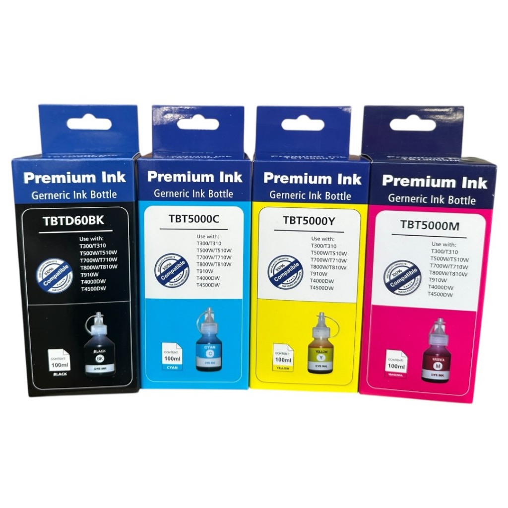 หมึกBrother BTD60Bk BT5000 BTD60 BK C M Y เกรดพรีเมี่ยม