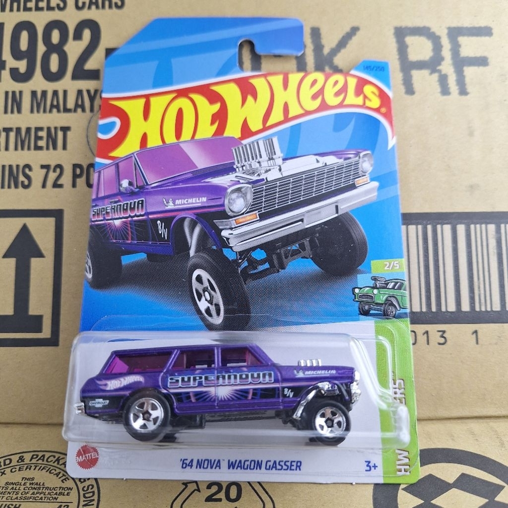 รถเหล็ก Hotwheels 64 NOVA WAGON GASSER 145/250 (kg21)