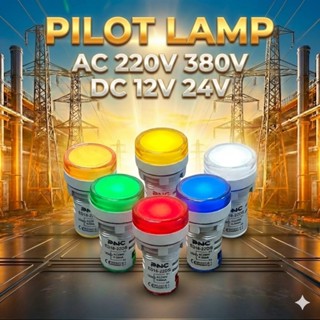 ไพล็อตแล้ม Pilot lamp LED 22mm pilot lamp 220v 380v 24v 12v …