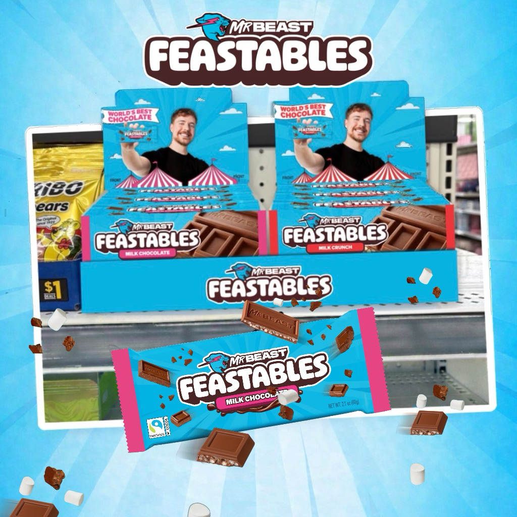 FEASTABLES 🍫 สูตรใหม่ล่าสุด 2026 ช็อกโกแลตมิสเตอร์บีส พร้อมส่งครบรส Mr Beast Feastables Chocolate