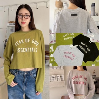 🍊 VL 5138 เสื้อแขนยาวครอปแขนยาวสเวตเตอร์ เนื้อผ้ากำลังดี ไม่…