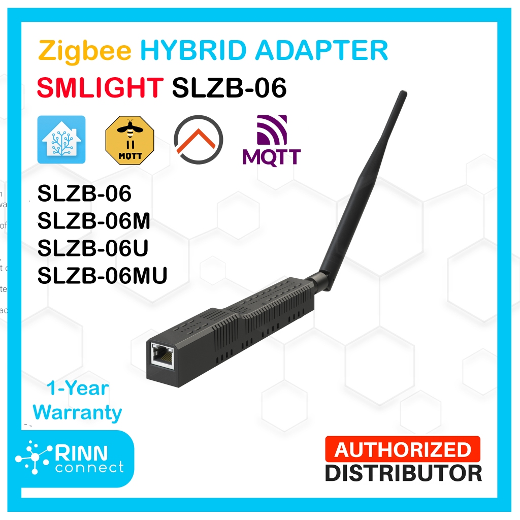 SMLIGHT SLZB-06 / 06M / 06U / 06MU Series - Zigbee & Matter LAN/USB/WiFi Coordinator (PoE) | รองรับ 