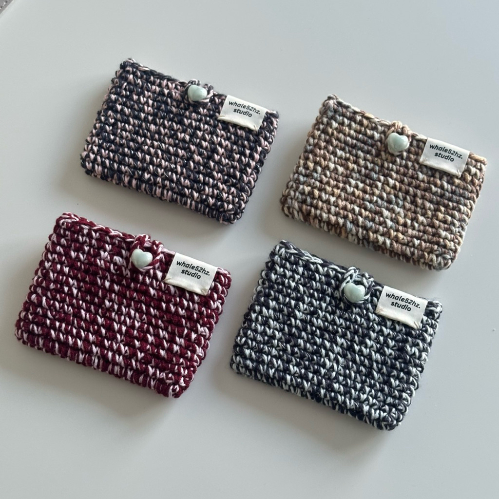 52hz_Cardholder (พร้อมส่ง)💳 ✨| Handmade crochet   | By Whale52.studio | กระเป๋าใส่บัตรและอื่นๆ