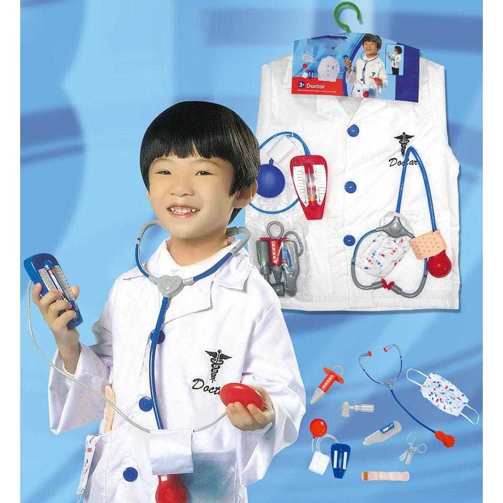 ชุดแฟนซี หมอ สีขาว ชุดกาวน์ แพทย์ อาชีพ สำหรับเด็ก Children's doctor costume / White Gawn Coat Occup
