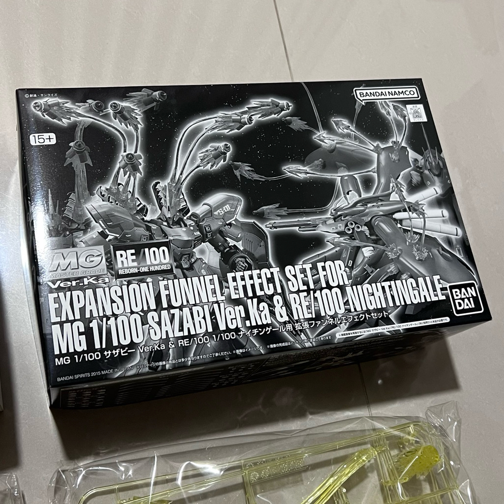 [พร้อมส่ง] BANDAI Expansion Funnel Effect Set For MG 1/100 Sazabi Ver.Ka & RE/100 Nightingale