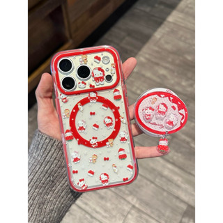 [14-17pm] เคสKTแดงสตอเบอร์Mag + Griptok แม่เหล็ก