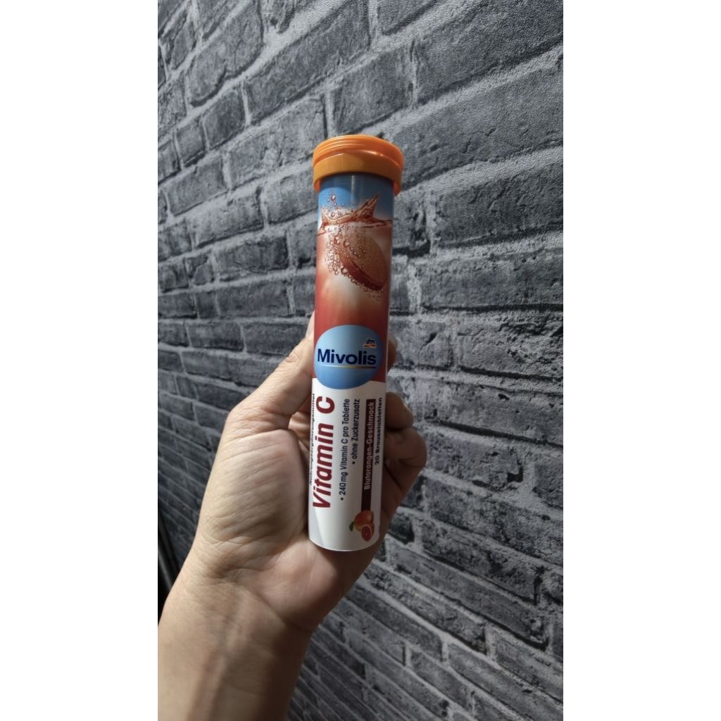 Mivolis Vitamin C ฝาส้ม เม็ดฟู่ 20เม็ด