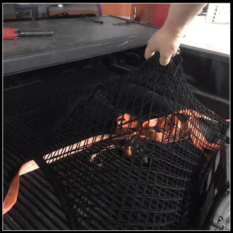 ตาข่ายคลุมกระบะรถกระบะ ผ้าคลุมแร็คหลังคา ยืดหยุ่นสูง ป้องกันสิ่งของหล่น จัดเก็บได้อย่างยืดหยุ่น ตาข่ายคลุมกระบะ - รูปที่ 3