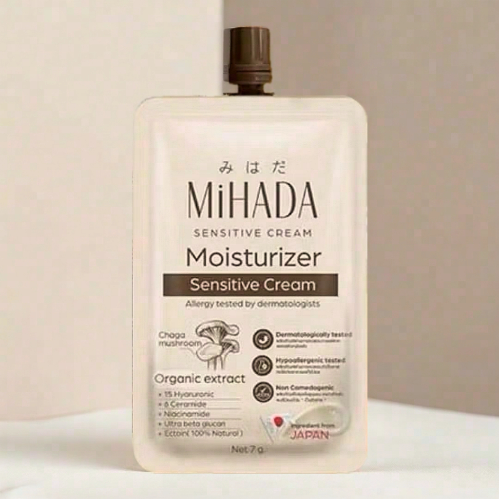 ส่งฟรี/มีไลฟ์ MIHADA มิฮาดะ มอยเจอร์ไรเซอร์ เซนซีทีฟ ครีม ขนาด 7 กรัม (มอยส์เห็ด) ราคา ถูกที่สุด ดีลบีเคเค แกลเลอรีภาพที่ 9
