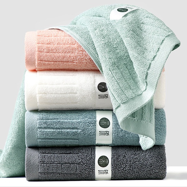 ผ้าเช็ดตัว ผ้าขนหนูเช็ดตัว ขนาด70x140 ซม380g นุ่มและดูดซับไม่เป็นขุย คอตตอน 100% - รูปที่ 7