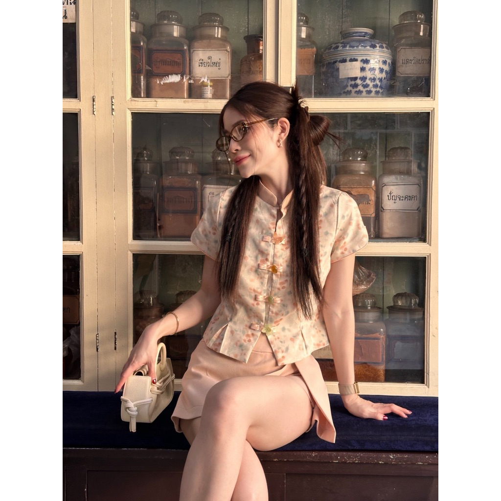 CHEN AI CHINESE NEW YEAR (เก็บโค้ดส่วนลดที่ Shopee Trendy สินค้าลดราคาถึงวันที่ 24 Feb) TOP AND SKORT - รูปที่ 2