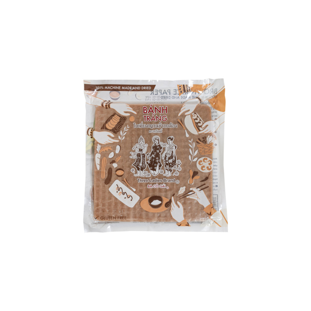 ทรีเลดี้ ใบเมี่ยงญวนข้าวกล้อง 22x22cm. 340g. แผ่นสี่เหลี่ยม (5 ห่อ)