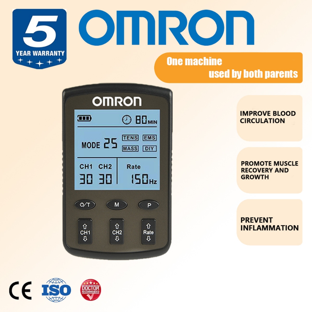 อุปกรณ์กายภาพบำบัด TENS และ EMS ของ Omron สามารถบรรเทาอาการไม่สบายได้อย่างง่ายดายโดยไม่ต้องใช้ยา และ