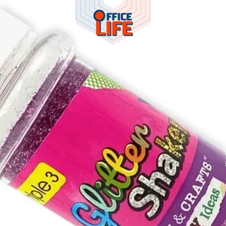 Triple3 (ทริปเปิ้ลทรี) Glitter Shaker กากเพชร กากเพชรตกแต่ง กากเพชรแบบขวด มีให้เลือก 11 เฉดสี ปริมาณ 80g ( 1 ขวด )