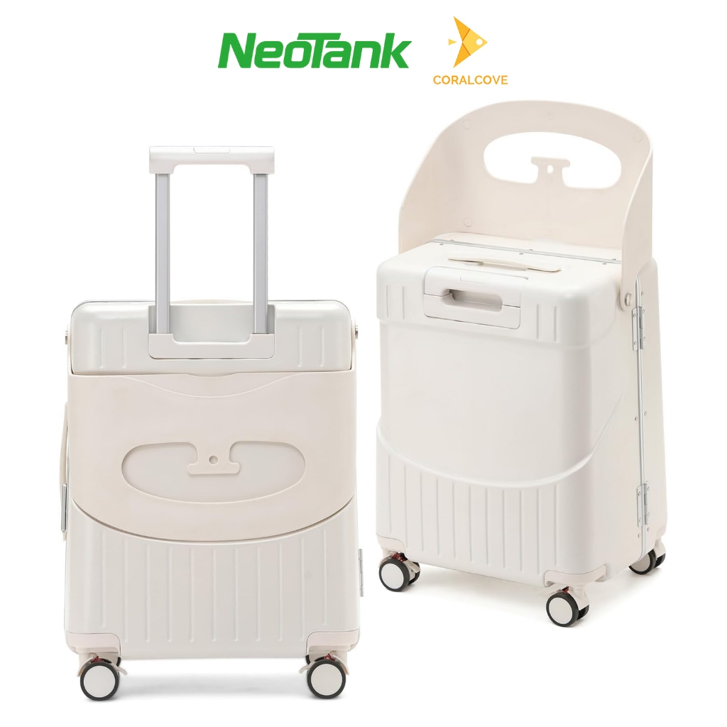 NeoTank กระเป๋าเดินทาง เด็กนั่งได้ 20 นิ้ว เฟรมอลูมิเนียม เด็กนั่งหรือขี่ได้ ล้อเงียบหมุน 360°