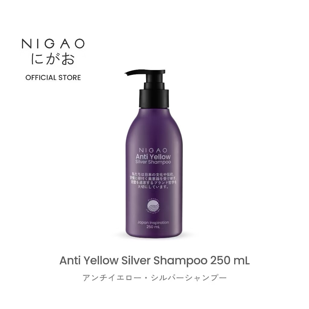 NEW [แชมพูม่วง] NIGAO Silver Shampoo Anti Yellow | นิกา โอะ แชมพู สระผม สำหรับ ผมกัดสี สีเทา 250 mL – โปรปัง