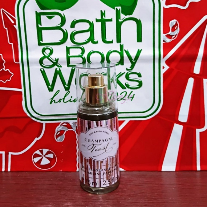 New ของแท้ 100% Bath & Body Works Champagne Toast  Body Mist (Travel Size 75 mL)