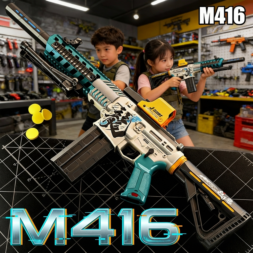 ปืนของเล่น สุดเท่ห์ M416 LIMITED อุปกรณ์จุใจ ได้ครบทั้งหมด สินค้าพร้อมส่ง