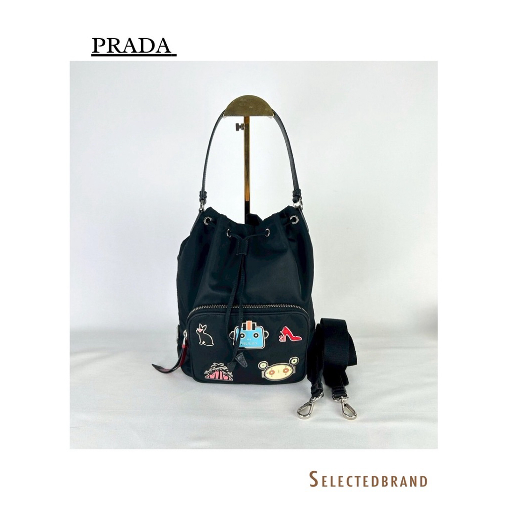 Nylon Duet Bucket Bag