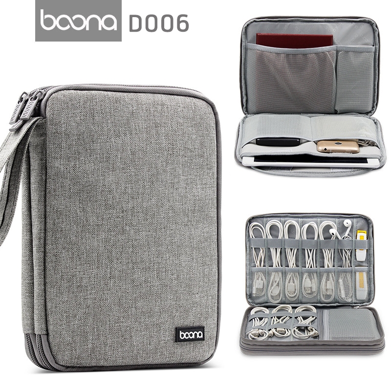 KRIS กระเป๋าจัดระเบียบสายไฟ สายชาร์จ สายเคเบิล อุปกรณ์ไอที Travel IT Gadget Organizer รุ่น BN-D006