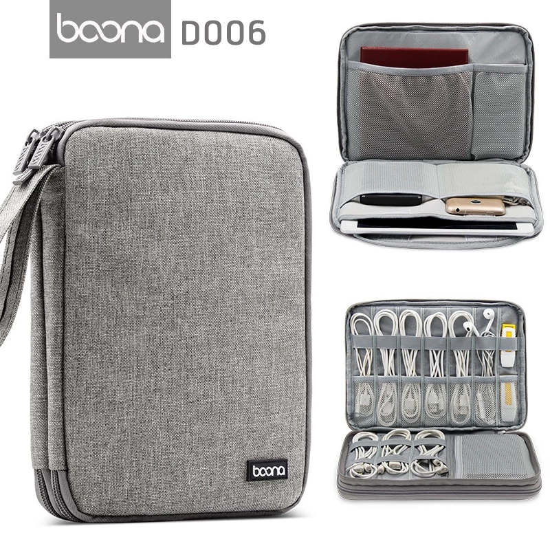 KRIS กระเป๋าจัดระเบียบสายไฟ สายชาร์จ สายเคเบิล อุปกรณ์ไอที Travel IT Gadget Organizer รุ่น BN-D006