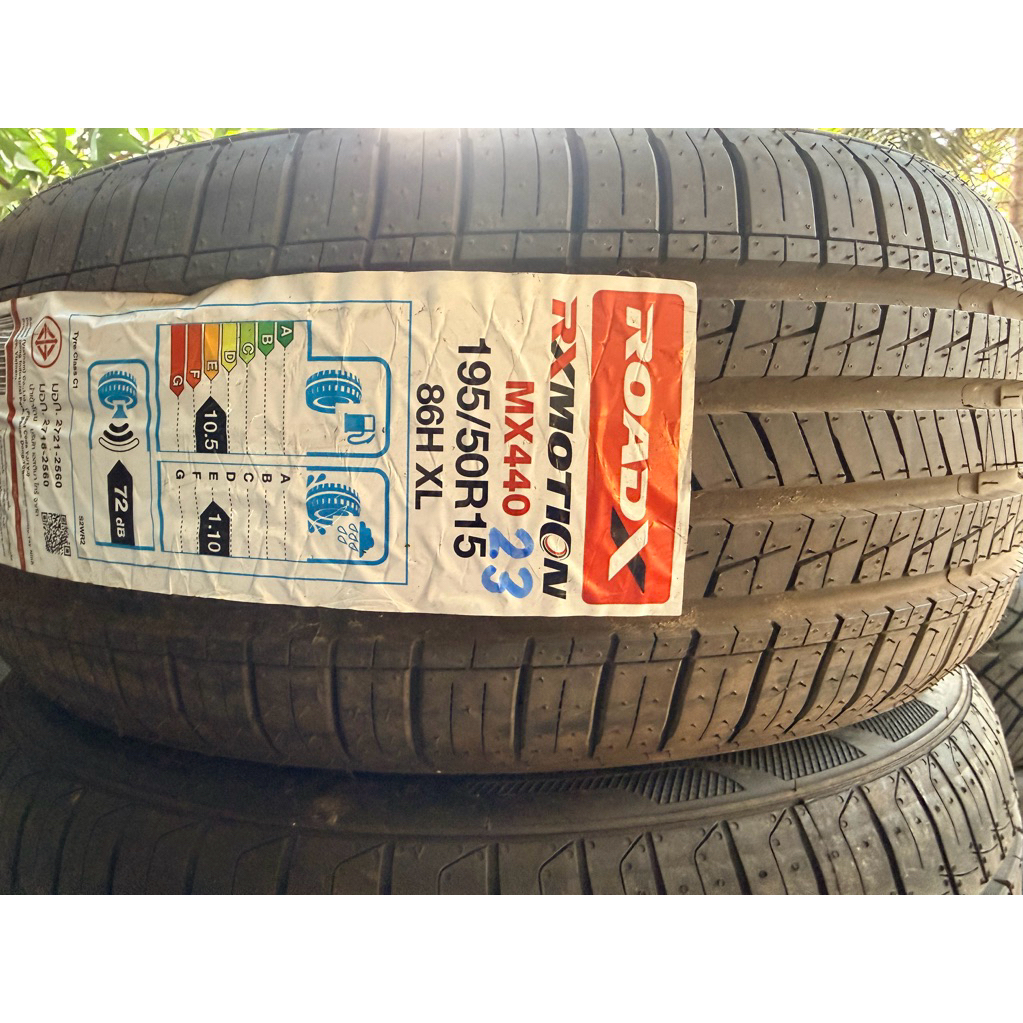 ยางใหม่ 195/50/15 RoadX MX440 ปี23 ราคาต่อเส้น