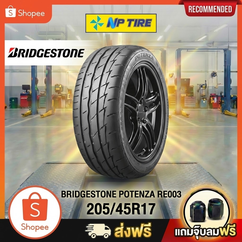 ยาง 205/45R17 BRIDGESTONE POTENZA RE003  ราคาต่อเส้น  ปี 2020