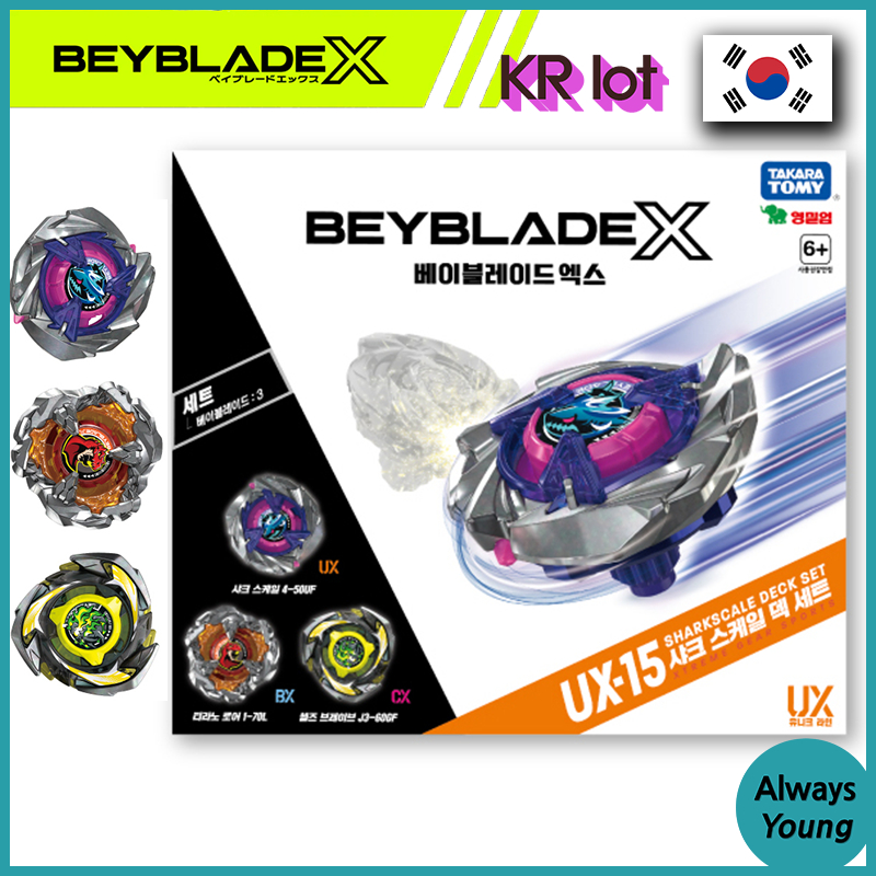 TAKARA TOMY Beyblade X UX-15 Sharkscale Deck Set เบเบลด