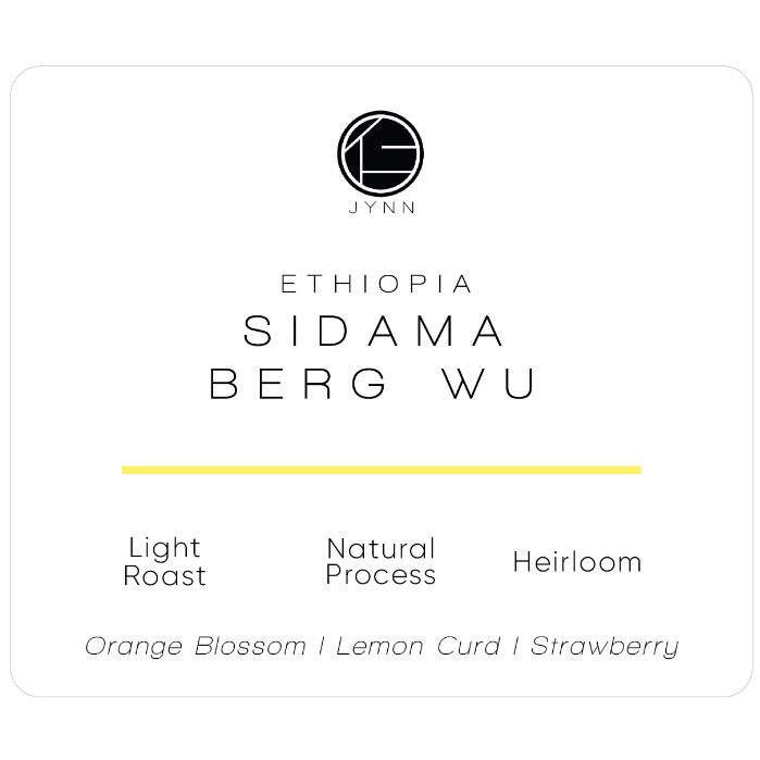 JYNN coffee roasters เมล็ดกาแฟ: Ethiopia Sidamo Berg Wu - 100g