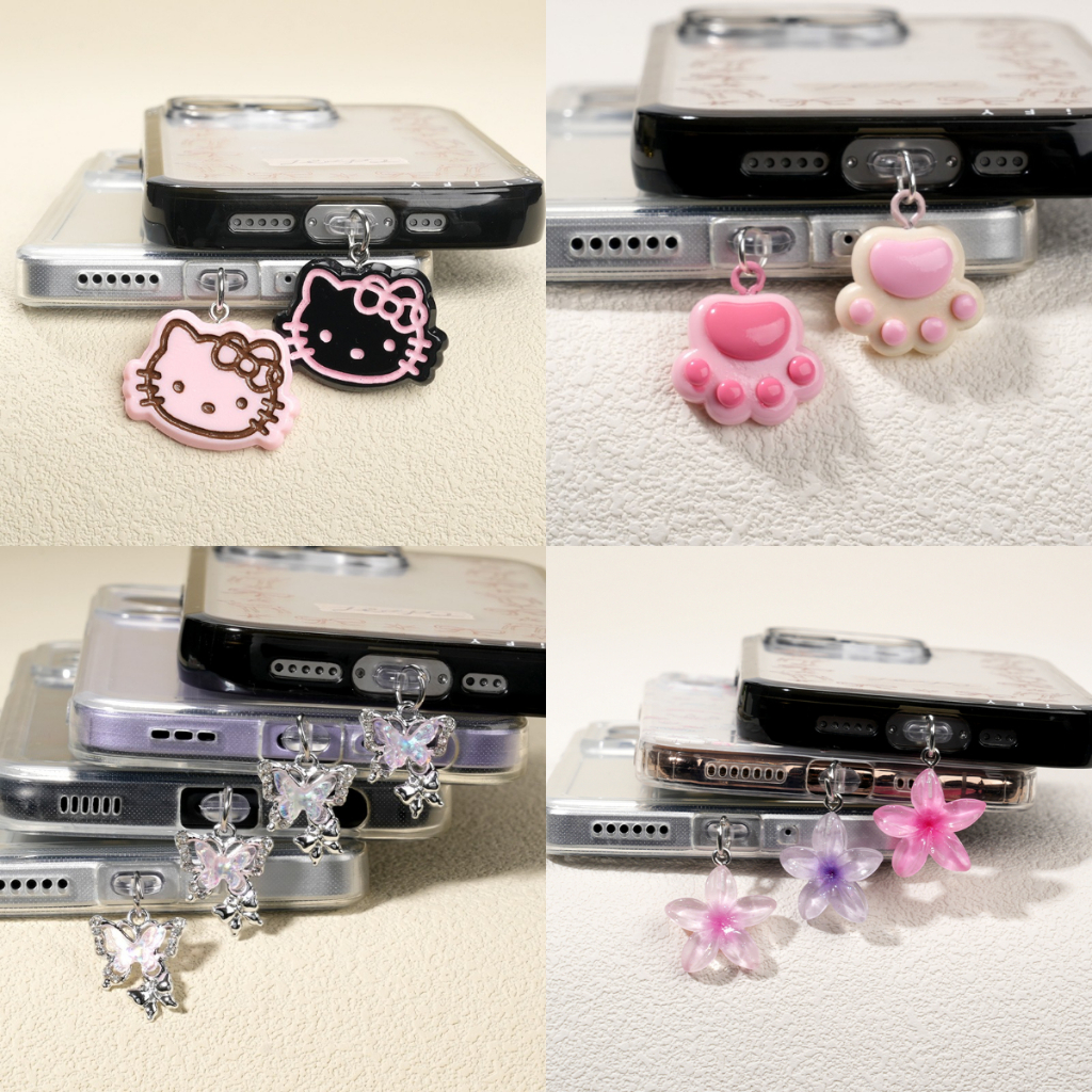 จุกกันฝุ่น Type-C ปลั๊กกันฝุ่น  ปลั๊กกันฝุ่นโทรศัพท์ จี้จุกกันฝุ่นโทรศัพท์มือถือ ปลั๊กกันฝุ่น IP