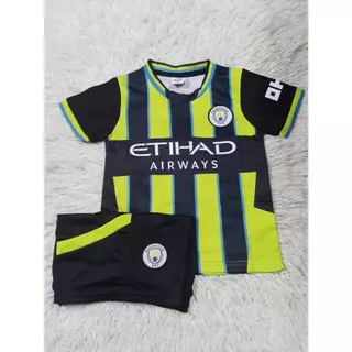 เสื้อฟุตบอลเด็กเเมนเชสเตอร์ซิตี้เบอร์9ชื่อฮาแลนด์ ใหม่ล่าสุด เสื้อ+กางเกง