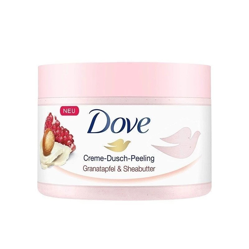 【จัดส่งด่วน⚡️】Dove ไอศกรีมสครับทับทิม สครับผิวเนียน ลดขนคุด ผิวชุ่มชื้น สูตรอ่อนโยน