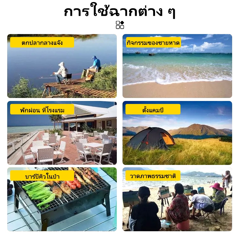 2026 Topcamper เก้าอี้สนาม เก้าอี้ปิคนิค เก้าอี้แคมป์ปิ้ง เก้าอี้พับขนาดเล็ก พับได้ พกพาสะดวก - รูปที่ 6