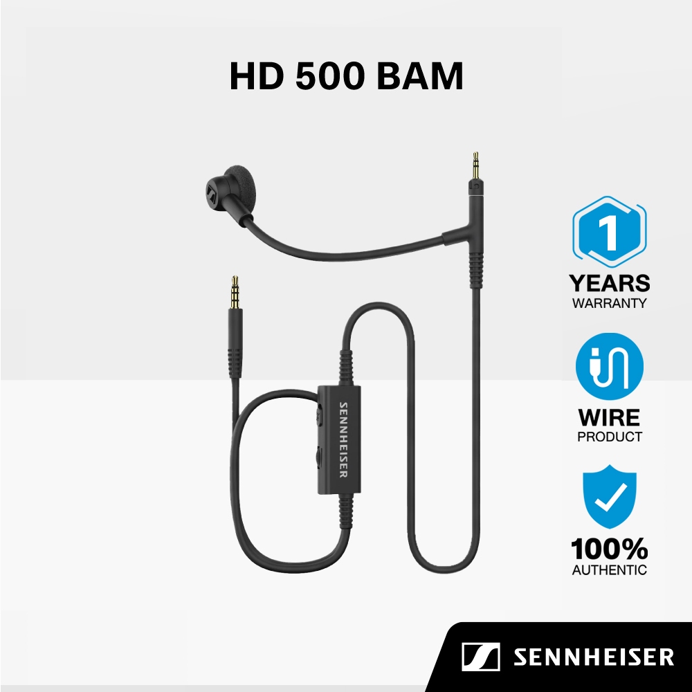 Sennheiser HD 500 BAM ไมโครโฟนแบบบูมสำหรับหูฟัง HD 550, HD 505, HD 560S และ HD 620S