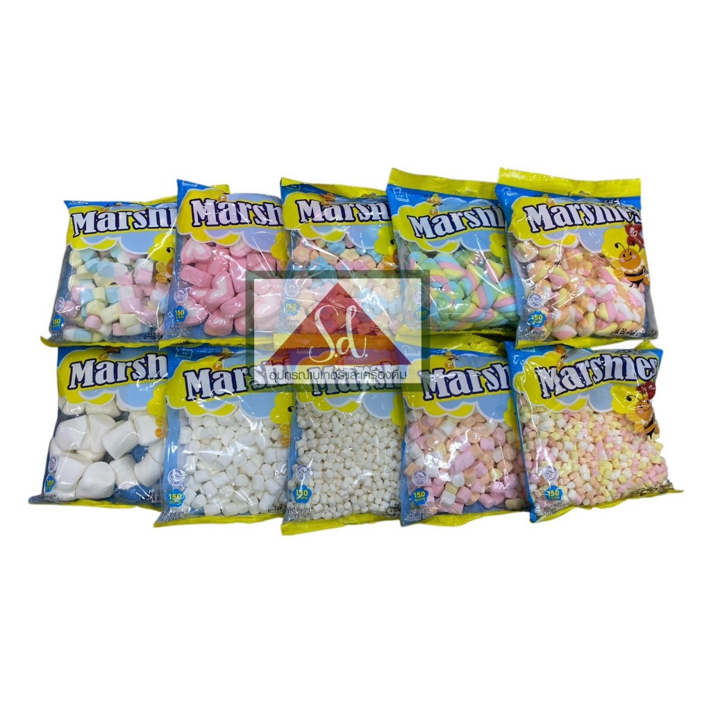 Marshies มาร์ชี์ส์เมลโล่ มาร์ชเมลโลแบบต่างๆ ขนาด 150 กรัม